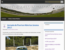 Tablet Screenshot of desdelguardarrail.com